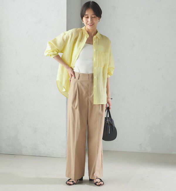 SHIPS for women「〈手洗い可能〉IMPERIAL LINEN オーバー シャツ」|シャツ・ブラウス|