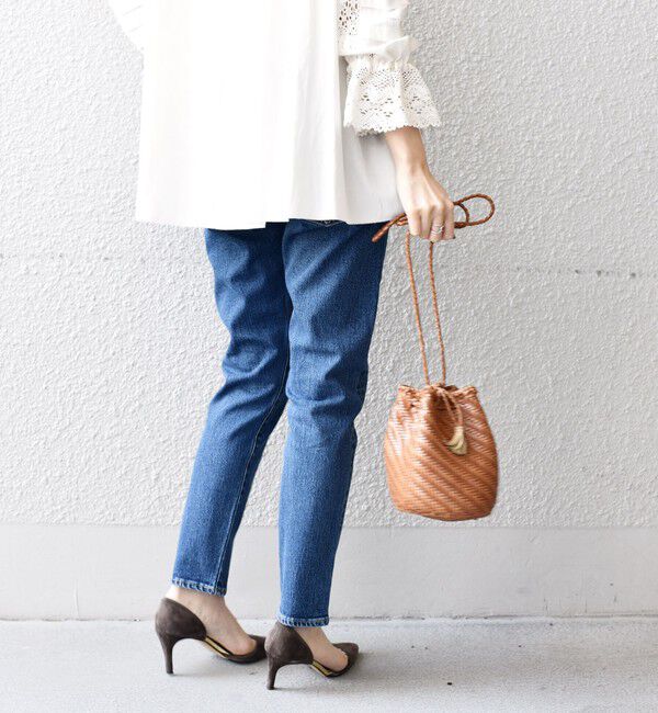 SHIPS for women「【WEB限定】スリム テーパード デニム （コバルトブルー・ダークブルー）」|デニム|