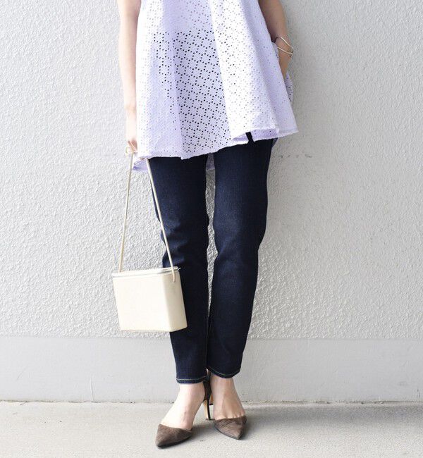 SHIPS for women「【WEB限定】スリム テーパード デニム （コバルトブルー・ダークブルー）」|デニム|