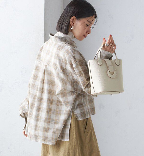 SHIPS for women「〈手洗い可能〉シアー チェック ロング スリーブ シャツ」|シャツ・ブラウス|