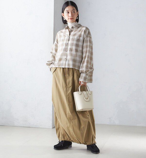 SHIPS for women「〈手洗い可能〉シアー チェック ロング スリーブ シャツ」|シャツ・ブラウス|