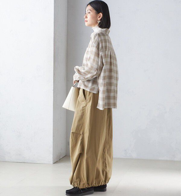 SHIPS for women「〈手洗い可能〉シアー チェック ロング スリーブ シャツ」|シャツ・ブラウス|