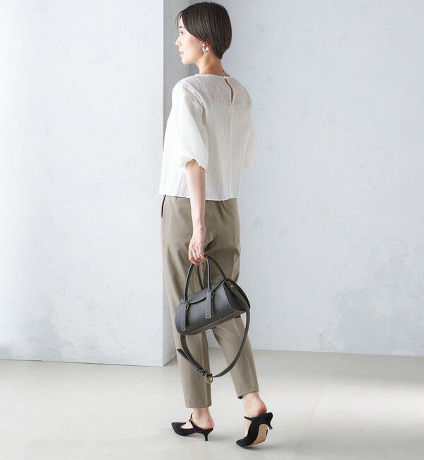 SHIPS for women「〈手洗い可能〉ツイル ストレッチ パンツ（セットアップ対応）」|スラックス|