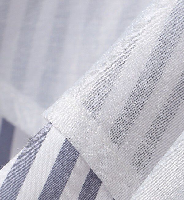 SHIPS for women「【WEB限定】〈手洗い可能〉異素材 ウエスト タック ブラウス」|シャツ・ブラウス|