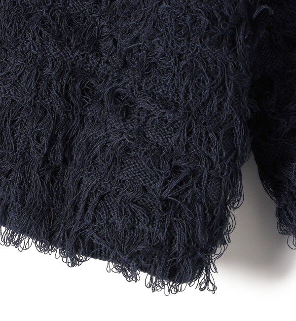 SHIPS for women「〈手洗い可能〉ギマ フリンジ ショート カーディガン」|カーディガン|