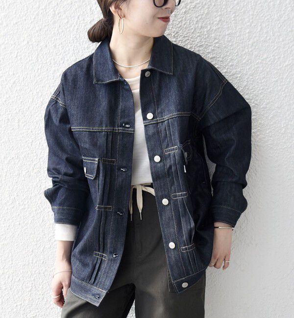 SHIPS any「SHIPS any:〈洗濯機可能〉デニム ジャケット［SHIPS any DENIM］」|デニムジャケット|ネイビー