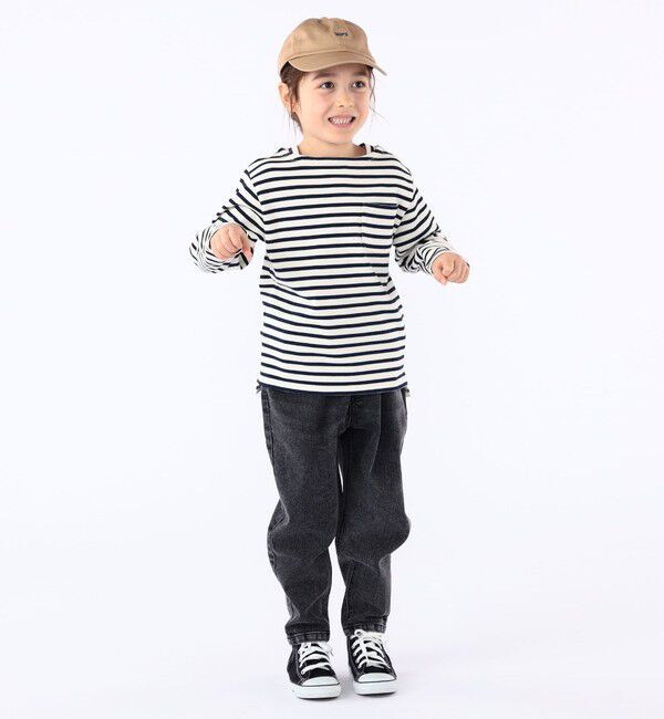 SHIPS KIDS「SHIPS KIDS:100～130cm / ボーダー 長袖 TEE」|Tシャツ・カットソー|