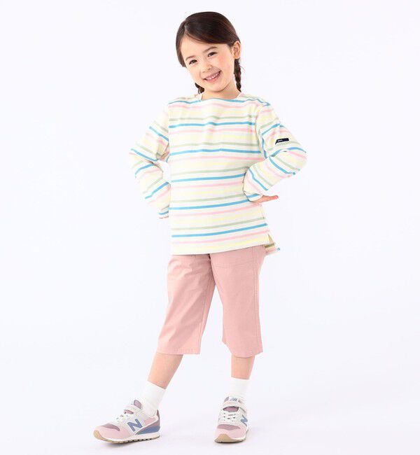 SHIPS KIDS「SHIPS KIDS:100～130cm / ボーダー 長袖 TEE」|Tシャツ・カットソー|