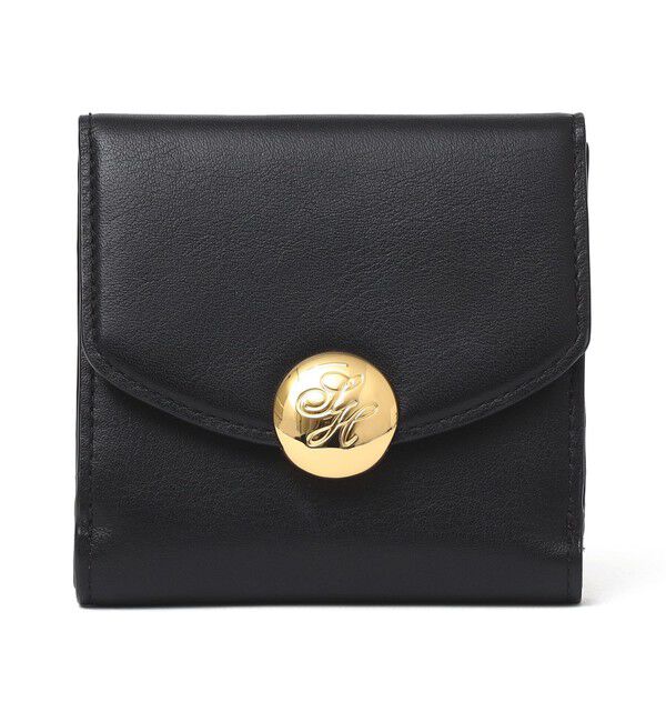 SHIPS for women「イタリアンレザー ゴールドパーツ 二つ折り 財布」|財布|