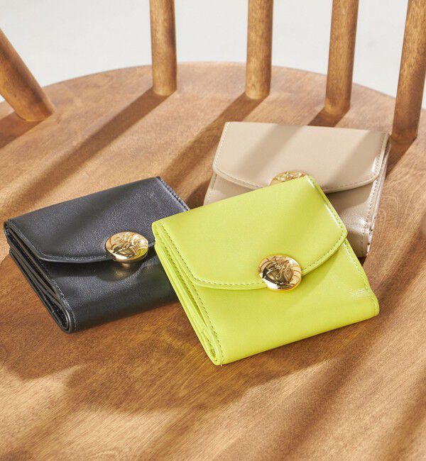 SHIPS for women「イタリアンレザー ゴールドパーツ 二つ折り 財布」|財布|