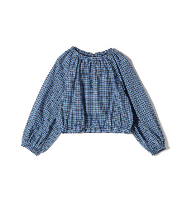 SHIPS for women「〈手洗い可能〉DEVEAUX サッカー チェック リボン ブラウス」|シャツ・ブラウス|