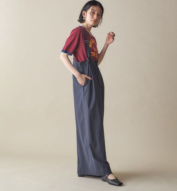 SHIPS for women「SHIPS NINE CASE:〈洗濯機可能〉プリント リンガー TEE」|Tシャツ・カットソー|