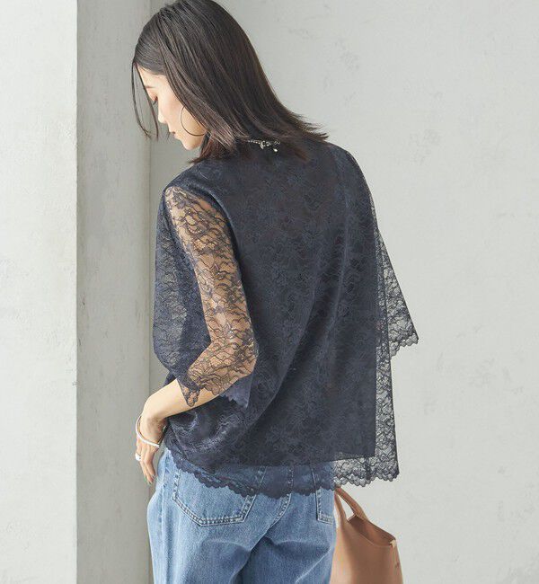 SHIPS for women「〈手洗い可能〉ラッセル レース シャツ」|シャツ・ブラウス|