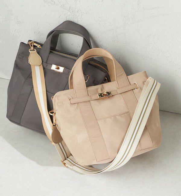 SHIPS for women「【WEB限定】パーテーション ライン テープ バッグ」|ショルダー・メッセンジャー|ベージュ