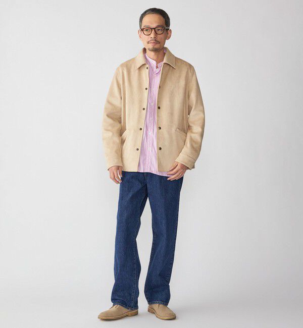 SHIPS「SHIPS: ポリエステル フェイク スエード コーチ ブルゾン」|ブルゾン・スタジャン|