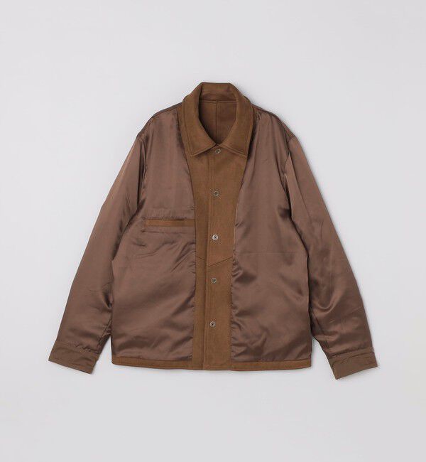 SHIPS「SHIPS: ポリエステル フェイク スエード コーチ ブルゾン」|ブルゾン・スタジャン|