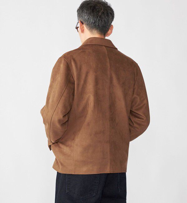 SHIPS「SHIPS: ポリエステル フェイク スエード コーチ ブルゾン」|ブルゾン・スタジャン|