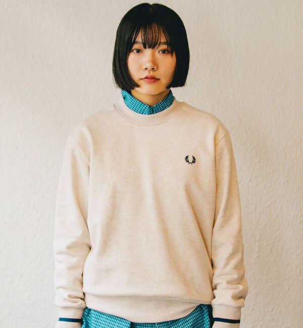 SHIPS「【SHIPS別注】FRED PERRY: シングル ティップ スウェットシャツ」|スウェット・ジャージ|オートミール