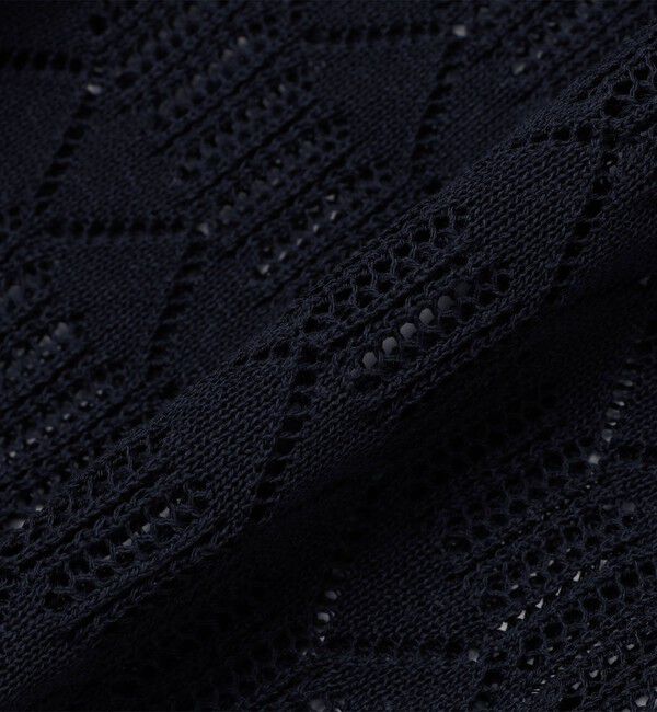 SHIPS「City Ambient Products:〈手洗い可能〉シアー ニット ポロ カーディガン」|カーディガン|