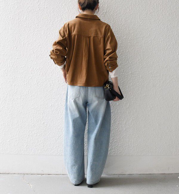 SHIPS any「SHIPS any: ポリエステル スエード ショート シャツ ジャケット」|その他|