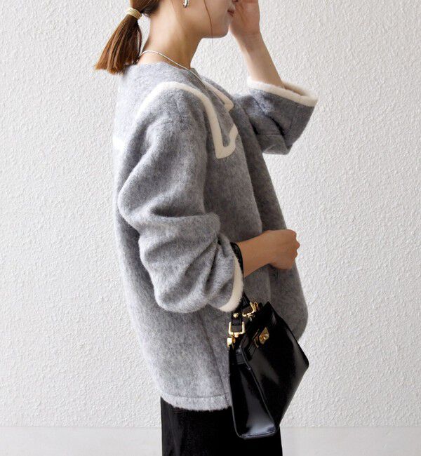 SHIPS any「SHIPS any: バイカラー セーラー デザイン プルオーバー」|Tシャツ・カットソー|