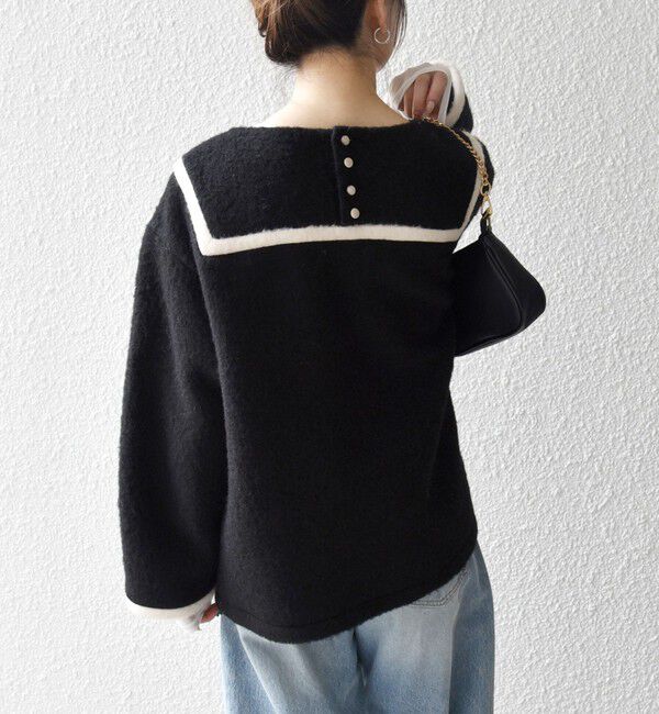 SHIPS any「SHIPS any: バイカラー セーラー デザイン プルオーバー」|Tシャツ・カットソー|