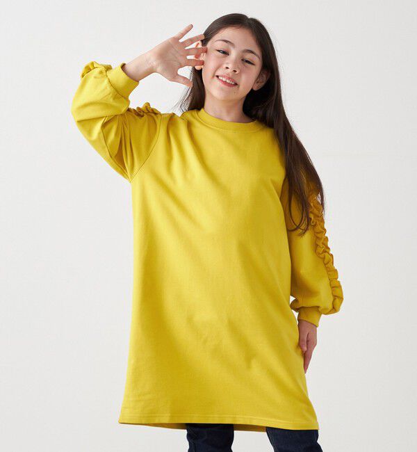 SHIPS any「SHIPS any:〈洗濯機可能〉デザイン フリル ワンピース <KIDS>」|ワンピース|