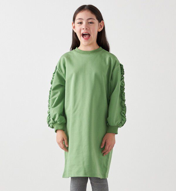 SHIPS any「SHIPS any:〈洗濯機可能〉デザイン フリル ワンピース <KIDS>」|ワンピース|