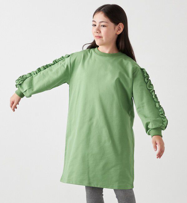 SHIPS any「SHIPS any:〈洗濯機可能〉デザイン フリル ワンピース <KIDS>」|ワンピース|