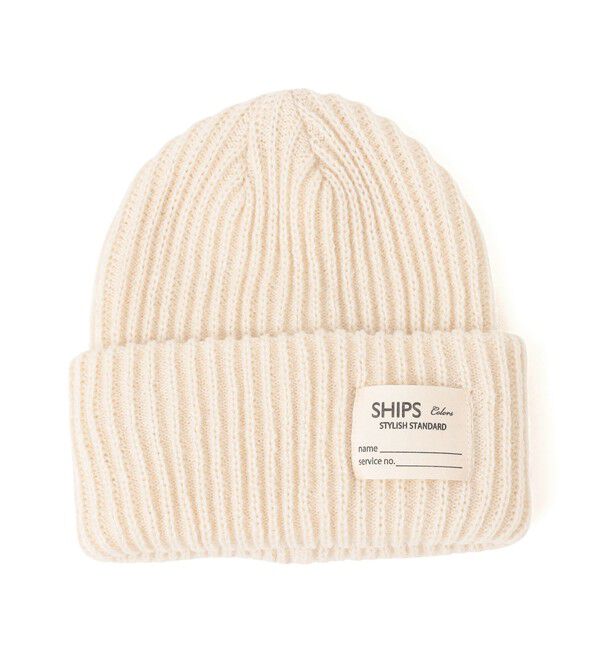 SHIPS Colors 「SHIPS Colors: KIDS /〈手洗い可能〉畦 ニット キャップ」|ニット帽|オフホワイト
