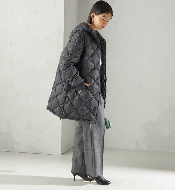 SHIPS for women「【SHIPS別注】Wai+ &times; TAION:〈手洗い可能〉ミディ ダウン コート」|ダウン|