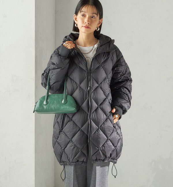 SHIPS for women「【SHIPS別注】Wai+ &times; TAION:〈手洗い可能〉ミディ ダウン コート」|ダウン|