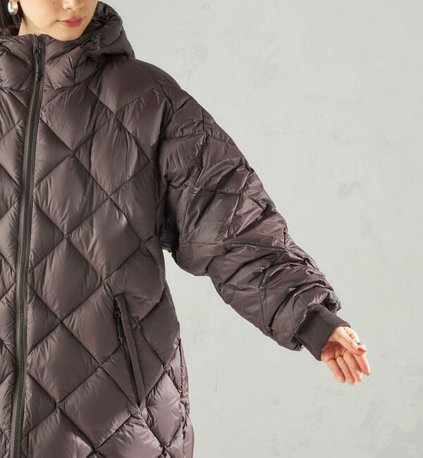 SHIPS for women「【SHIPS別注】Wai+ &times; TAION:〈手洗い可能〉ミディ ダウン コート」|ダウン|