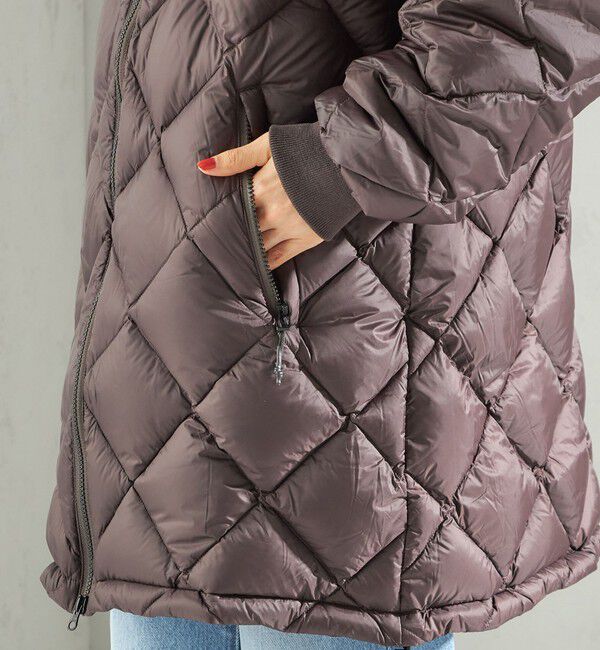 SHIPS for women「【SHIPS別注】Wai+ &times; TAION:〈手洗い可能〉ミディ ダウン コート」|ダウン|