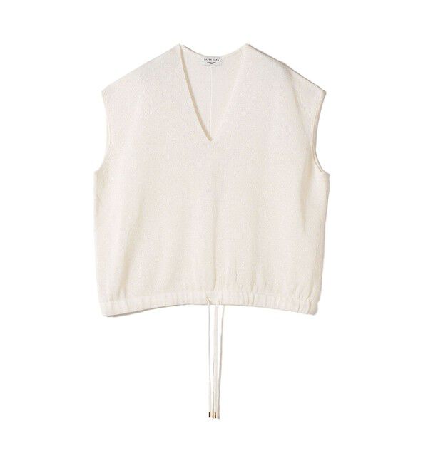 SHIPS for women「〈手洗い可能〉ブライト ペーパー 裾 ドロスト ニット プルオーバー」|ベスト・ジレ|