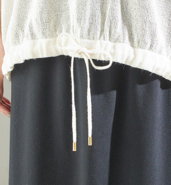 SHIPS for women「〈手洗い可能〉ブライト ペーパー 裾 ドロスト ニット プルオーバー」|ベスト・ジレ|