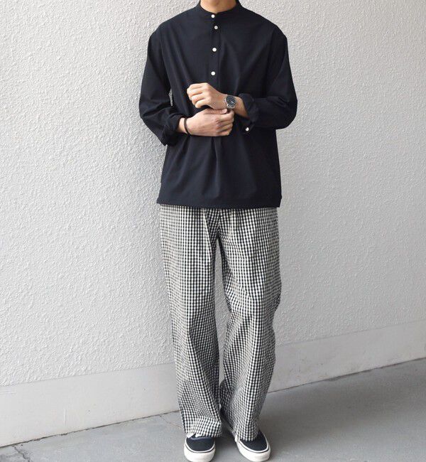 SHIPS any「SHIPS any:〈洗濯機可能〉マイクロ チェック イージー パンツ(セットアップ対応)◇」|チノ|