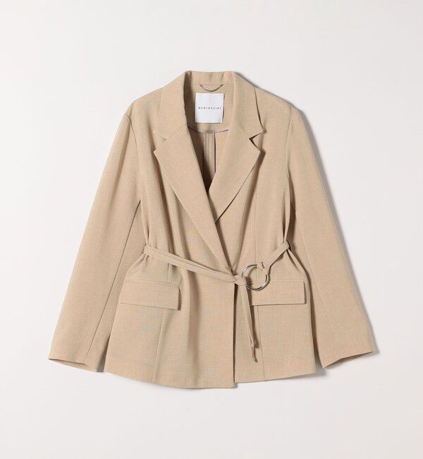 quaranciel「quaranciel:〈手洗い可能〉リングベルト ライト テーラード ジャケット」|テーラードジャケット|