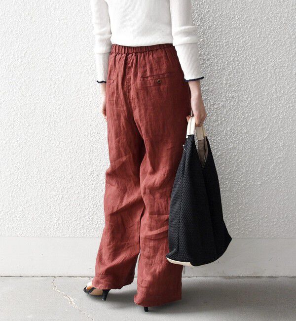 SHIPS any「SHIPS any:〈洗濯機可能〉リネン イージー ベイカー パンツ」|その他|