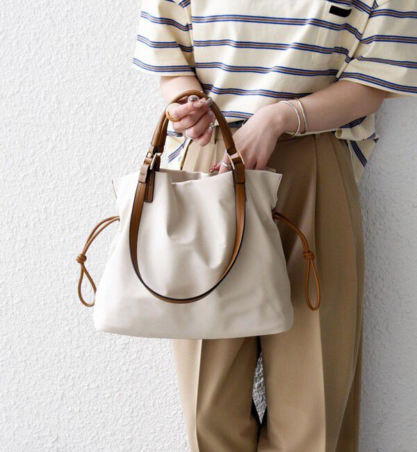 SHIPS any「《追加予約》SHIPS any: 2WAY バイカラー A4 ドロスト トート バッグ」|トートバッグ|