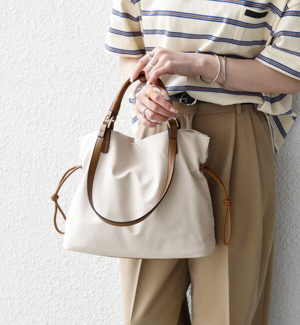 SHIPS any「《追加予約》SHIPS any: 2WAY バイカラー A4 ドロスト トート バッグ」|トートバッグ|