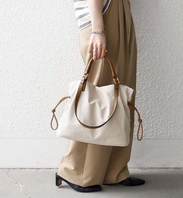 SHIPS any「《追加予約》SHIPS any: 2WAY バイカラー A4 ドロスト トート バッグ」|トートバッグ|