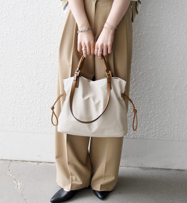 SHIPS any「《追加予約》SHIPS any: 2WAY バイカラー A4 ドロスト トート バッグ」|トートバッグ|