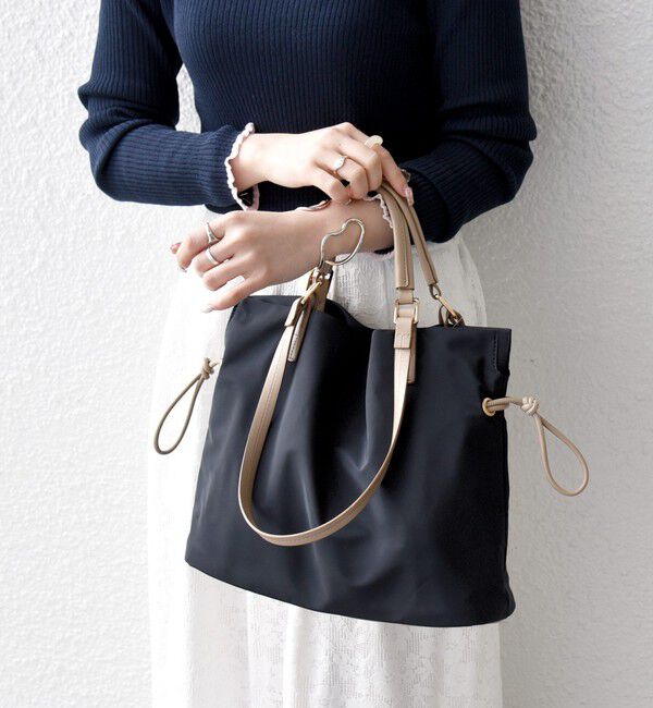 SHIPS any「《追加予約》SHIPS any: 2WAY バイカラー A4 ドロスト トート バッグ」|トートバッグ|