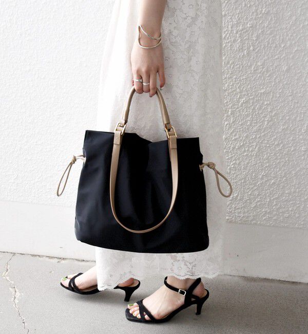 SHIPS any「《追加予約》SHIPS any: 2WAY バイカラー A4 ドロスト トート バッグ」|トートバッグ|