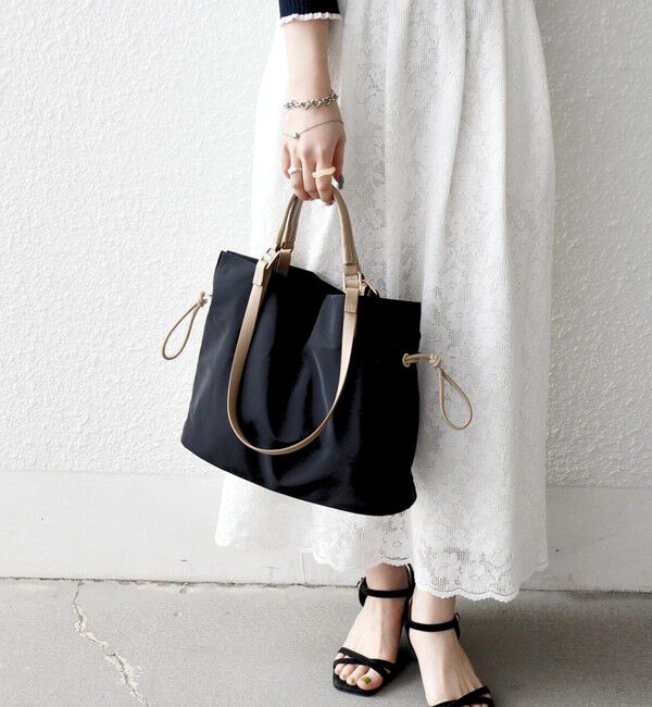 SHIPS any「《追加予約》SHIPS any: 2WAY バイカラー A4 ドロスト トート バッグ」|トートバッグ|