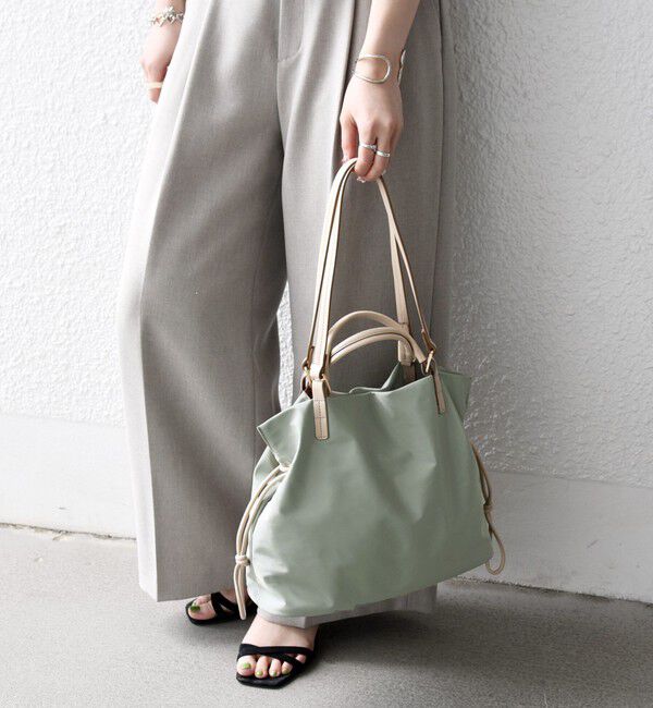 SHIPS any「《追加予約》SHIPS any: 2WAY バイカラー A4 ドロスト トート バッグ」|トートバッグ|