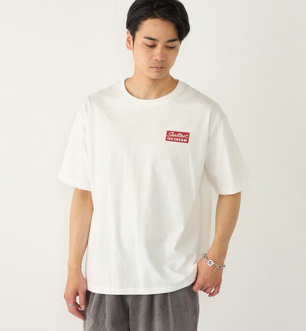 SHIPS Colors 「SHIPS Colors:Sealtest(R) ICE CREAM プリント フェード Tシャツ」|Tシャツ・カットソー|ライトホワイト