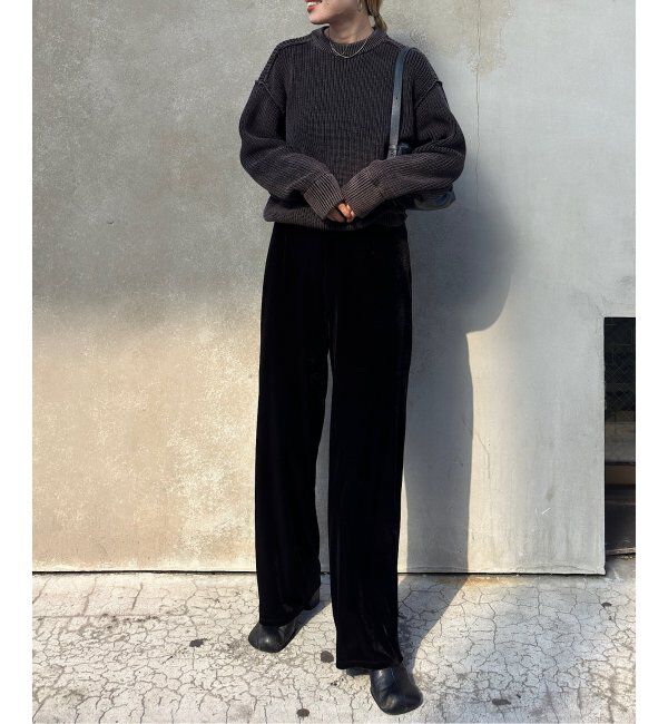 OUTDOOR PRODUCTS Usual Things「追加 ベロアフレアパンツ」|スラックス|