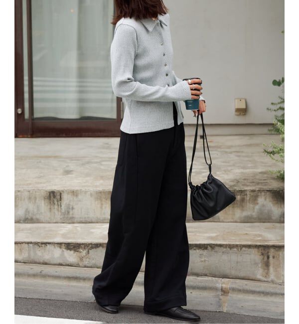 OUTDOOR PRODUCTS Usual Things「リブタイトポロシャツカットソー」|Tシャツ・カットソー|